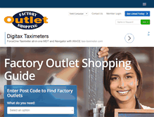 Tablet Screenshot of factoryoutletshopping.com.au